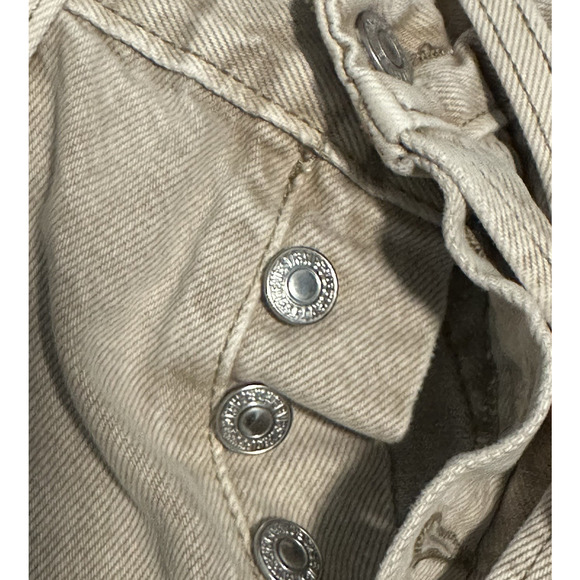 Levis Classic 501 Women W28 L30 Acidwash Tan Jeans - Picture 7 of 16